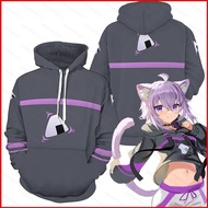 GC1 HoloLive VTuber Hoodie - Okayu Nekomata Design, Unisex Sportswear