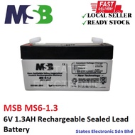 MSB 6V 1.3AH Rechargeable Sealed Lead Battery (MS6-1.3)