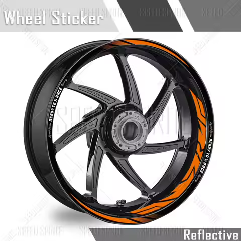 Reflective Wheel Sticker Hub Decal 17 Inch Rim Stripe Tape Waterproof For KTM RC DUKE 125 200 390 69