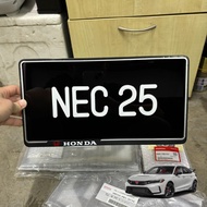 Honda Nombor Plate Kereta Kristal Timbul JDM No Plate Honda Font Design