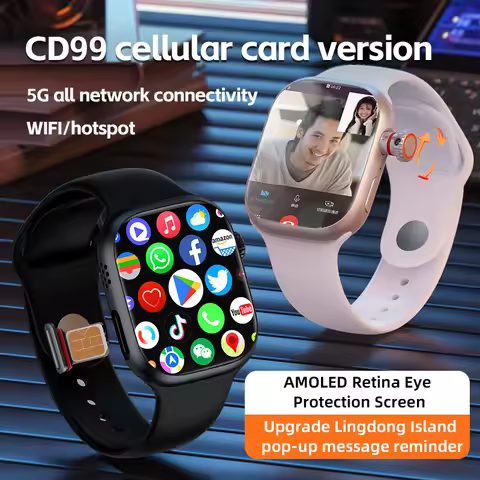 CD99 watch X 5G smartwatch 2.29inch AMOLED 5G LTE smart watch with 180 ° rotary camera GPS WiFi SIM