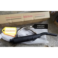 Y15ZR EXHAUST PIPE HPSP AND YAMAHA STD OPEN CUTTING RACING SIZE 35X38X50💯💯👍