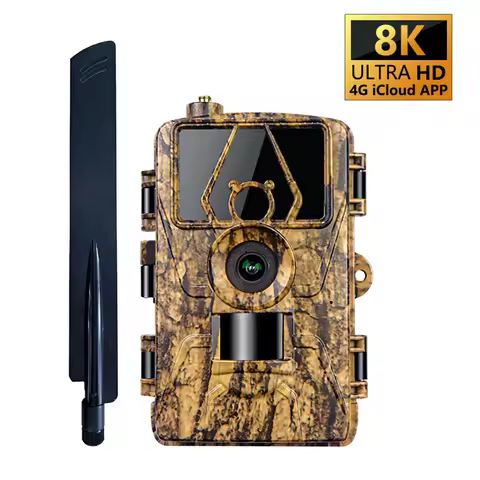 AU13-4G LIVE Trail Camera APP Control IR Night Vision Hunting Trap HD Camera 60MP 8K With SIM Card M