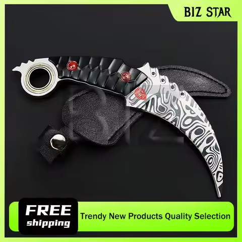18cm/7.1in Dark Zone Game Peripheral Under The Moon Claw Knife Weapon Model Rotatable Ornaments Kara