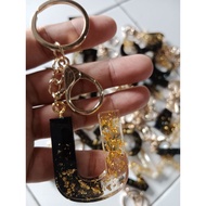 GANTUNGAN Resin Initial Letter Keychain