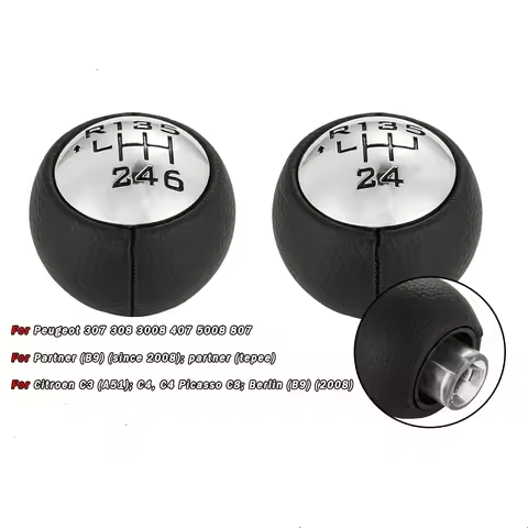 5/6 Speed Car Gear Shift Knob For Peugeot 307 308 3008 407 5008 807 For Citroen C3 C4 C8 For Partner