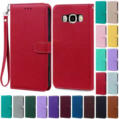 For Samsung Galaxy J5 2016 Case Coque Samsung J5 2016 J510 J510F Case Leather Wallet Flip Case For S