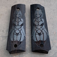 Katong Girl 1911grips hand-carved high-quality solid wood