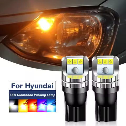 2PCS LED Clearance Light Bulb Lamp W5W T10 For Hyundai Accent Elantra Genesis Getz Grandeur i10 i20 