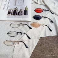 New Product cos Single-Piece Glasses Unilateral Plain Glasses Exaggerated Dark Style Two-Dimensional