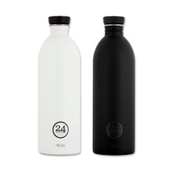Italy 24Bottles High Wear-Resistant Lightweight Cold Water Bottle 1,000ml-Black/White