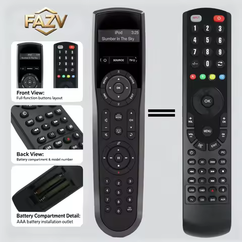 FAZV New Remote Control for BOSE RC-X35 Lifestyle 535/525/235/135 V35/V25 SoundTouch I/II/III Home S