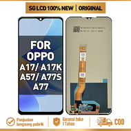 LCD OPPO A17 A17K A57 A77S A77 Original Fullset Touchscreen ori Asli Glass Touch Screen Digitizer