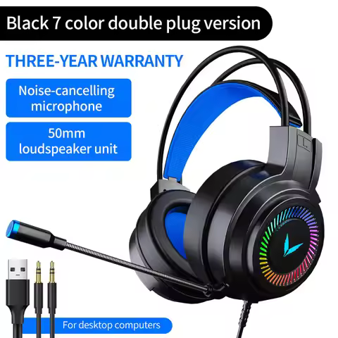 G58 G60 Gaming Headset 7.1 Stereo SVirtual Surround Bass Earphone Headphone with Mic LED Light for C