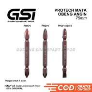 MATA PROTECH Magnetic Air Screwdriver Bit PH1(+), PH2(+), PH2(+)SL8(-) 75mm Magnetic Air Screwdriver