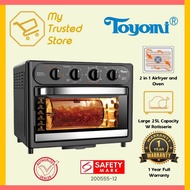 TOYOMI 25L Airfryer and Oven with Rotisserie AFO 2525RC