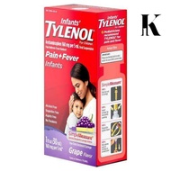 【24 Hours Shipped】TYLENOL INFANTS PAIN& FEVER 2/2 FL OZ