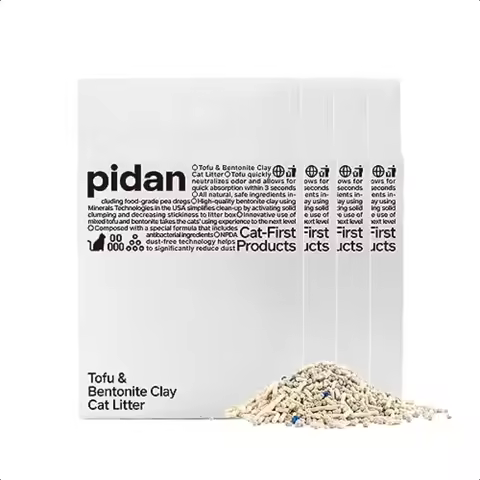 pidan Mix Cat LitterTofu Cat Litter with Bentonite 70:30 Absorbent and Fast Drying Flushable Tofu Li