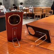 Luxurious leather Electroplating mobile phone case For OPPO Find N5 Case With rotatable stand oppo n