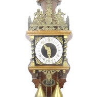 Zaanse Dutch Wall Clock Vintage Antique 8 day (Warmink WUBA Junghans Era)