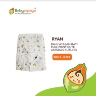 RYAN Baby Top Fullprint Cute Animals Kutung Size S - contents 3
