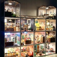 Children's Three-Dimensional Gift Shop Building Blocks Super Toys diy Model Hut Assembling Play Worl