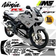 Original Ninja Rr 150 Old 2010/2011 Silver Motif Variation Striping Sticker - Ninja Rr Old Gen 1 - N