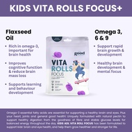 【HALAL】Good Vitamin Rolls Kids (8s) - Focus Support Mental Focus & Brain Health