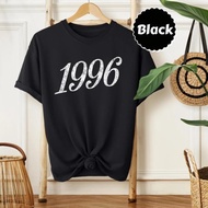 1996 Vintage Ideas Retro Print T-Shirt 30th Anniversary Birthday Gift High Quality Cotton Casual Can