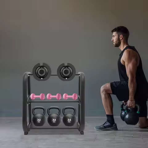 Kettlebell Storage Rack Dumbbell Stand Multifunctional Weight Stand Dumbbell Rack