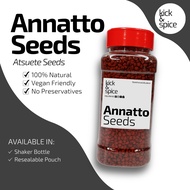 Kick and Spice Annatto/Atsuete Seeds All Natural High-Quality Herbs and Spices Kitchen Essential