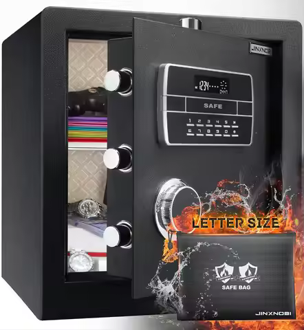 2.2 cubic feet Safe Box with fire and waterproof bag,Security home safe cabinet,Digital lock box wit