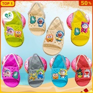 FOAM HONEYCOMB SLIPPERS FOR BABY WALKERS _ SUPER LIGHT WALKING BOOTS WITH STRAPS FOR BABY FEET 9-16C