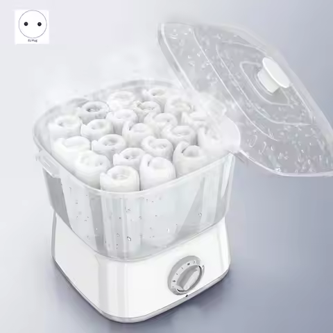 AA97 Hot Towel Warmer,Rapid Heating Towel Steamer for Facials Can Hold 12 Mini Wet Towels, Portable