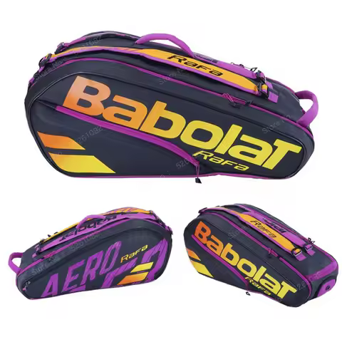 Babolat Wimbledon & RAFA Tennis Bag With Shoe Compartment Adult Unisex Tennis Backpack 6/12 Pack
