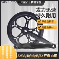 Bicycle Single-Speed Chainring 32/36/40/46/48/52-Tooth Square Hole Chainring Old-fashioned Bike Fold