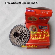 Promo Sprocket FreeWheel 9 Speed TAYA 13-32T Threaded COD/