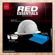 [LIMITED EDITION] MILWAUKEE RED ESSENTIALS SAFETY HELMET COMBO (48-73-1121 , 48-73-4540 , 48-73-2070