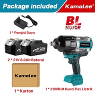 Bisa COD! Kamolee DTW8002100N.M Brushless Impact Wrench Impact Pembuka Baut Otomotif Alat Impact 18v
