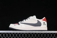 Travis Scott x Fragment Design x Air Jordan 1 Low OG SP AJ1 喬1聯名 蜘蛛米黑紅 低幫文化休閑板鞋 QW5088-210