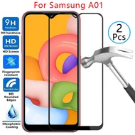 9d screen protector tempered glass case for Samsung a01 Cover on SamSun galaxy a 01 01a protective p