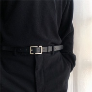 Belt men's trousers thin PU leather small belt versatile trouser decoration