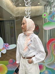 Eternity hijab ผ้าคลุม ฮิญาบลายปริ๊น กราฟฟิก สุด chic &amp; minimal  by 3rdfloor_studio