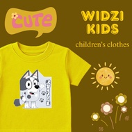 Custom bluey muffin distro children's clothes, free name screen printing