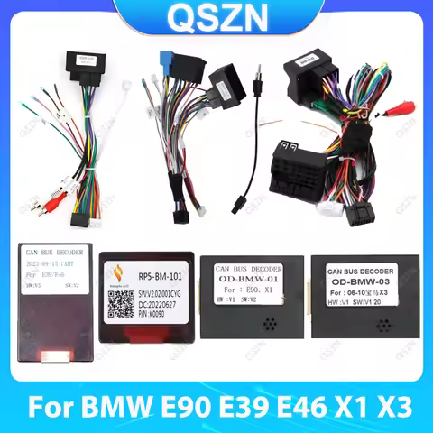 For BMW E39 E46 E53 E83 E90 E92 E93 E81 E82 E85 E87 E88 X1 X3 16 PIN Wiring Harness Power Cable Car
