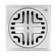 VRH ตะแกรงกันกลิ่น สเตนเลส304 แบบสี่เหลี่ยม 4 นิ้ว ฝากลม ท่อ 2 นิ้ว FUVHU-W001AS อุปกรณ์ห้องน้ำ