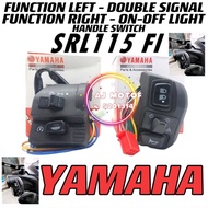 YAMAHA SRL115 FI HANDLE SWITCH DOUBLE SIGNAL / ON-OFF LIGHT SRL 115 115FI BUTTON SUIS HEAD LAMP SUIS