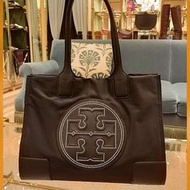 美國 Tory Burch Ella Stud 經典款防潑水尼龍鉚釘托特包-大小 43*13*33 34*11*27