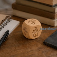 Creative Reading Dice with Engraved Prompt Bookworm Decision Dice Gift 6-Sided Creative What To Read