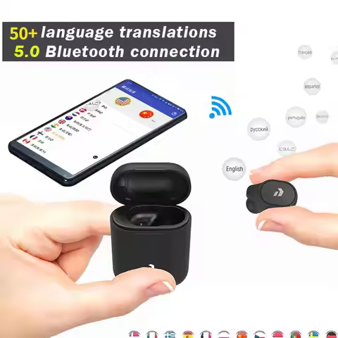 NEW Peiko S Translation Headphones 50+ Languages instant Translate Smart Voice Translator Wireless B
